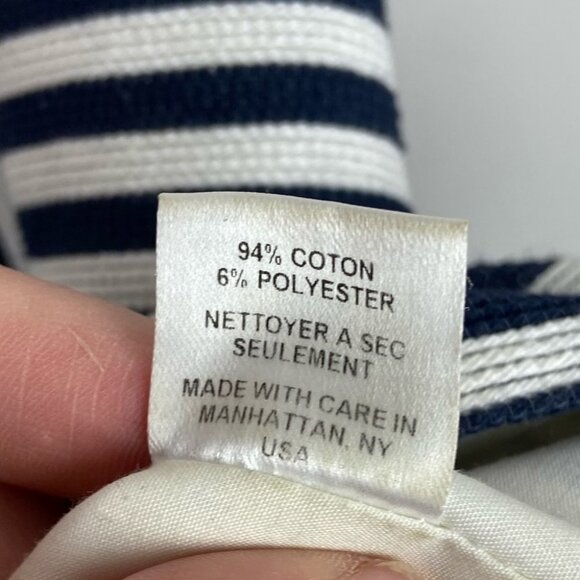 Whit Bamboo Asymmetric‎ Hem Skirt Striped Black Size Size 2 Mod Mini $298 USD - Picture 7 of 9